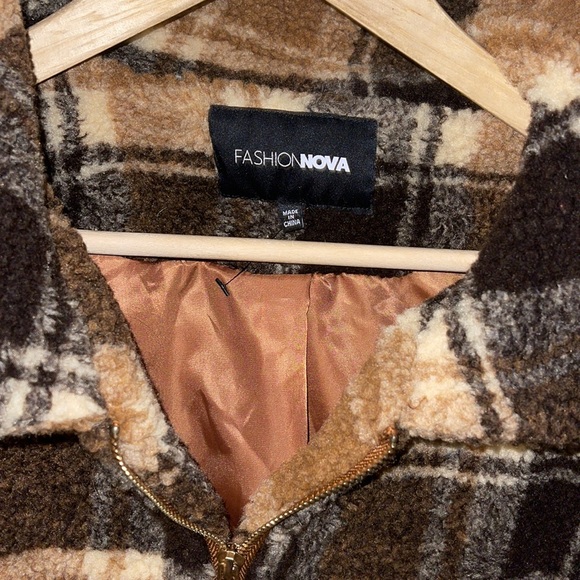 Flannel Deep Pile Teddy Jacket - Picture 3 of 4